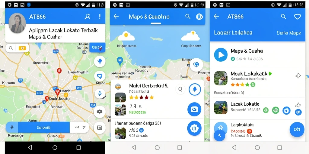 Screenshot AT866 menampilkan antarmuka pelacakan lokasi yang jelas dan informatif.