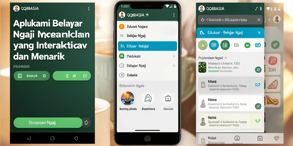 Antarmuka pengguna QQ88ASIA yang interaktif dan edukatif.