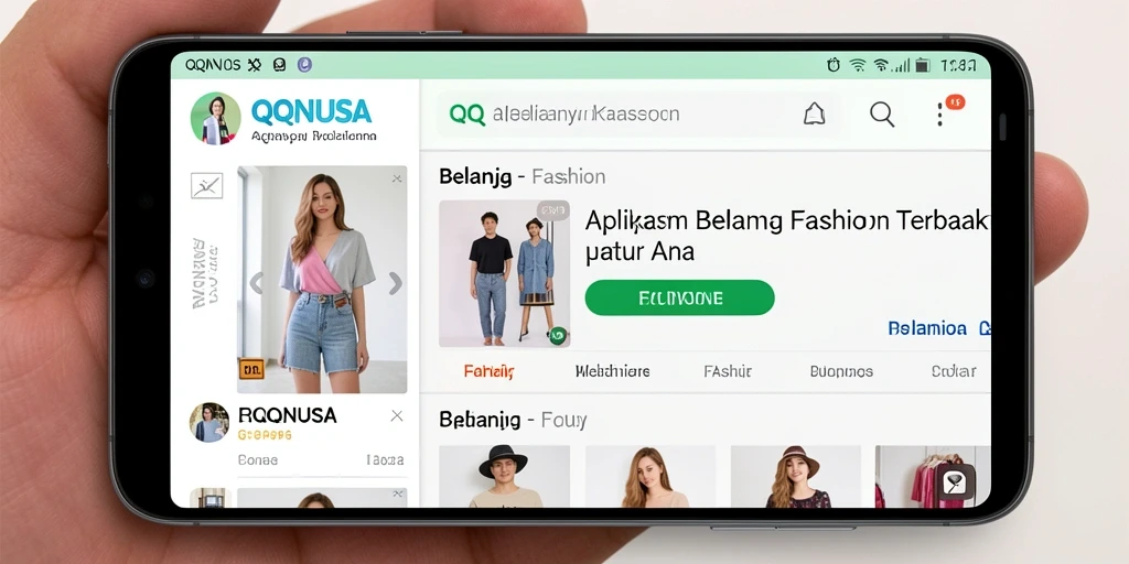 Antarmuka sederhana dan menarik dari aplikasi QQNUSA.